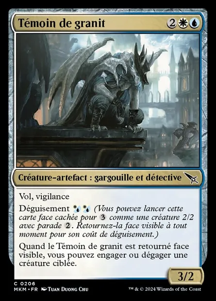Témoin de granit, carte Magic MKM 206 — extension Murders at Karlov Manor