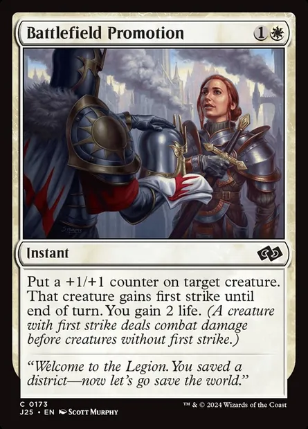 Battlefield Promotion, Magic card J25 173 — Foundations Jumpstart set