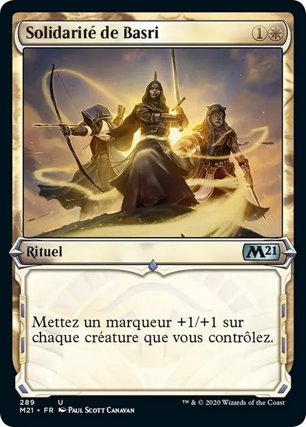 Solidarité de Basri, carte Magic M21 289 — extension Core Set 2021