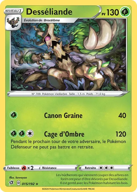 Desséliande, carte Pokémon RCL 15 — extension Clash des Rebelles