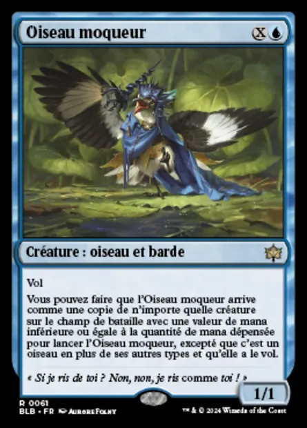 Oiseau moqueur, carte Magic BLB 61 — extension Bloomburrow