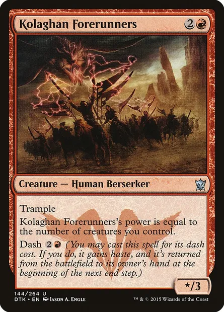 Kolaghan Forerunners, Magic card DTK 144 — Dragons of Tarkir set