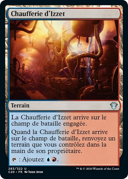 Chaufferie d'Izzet, carte Magic C20 283 — extension Commander 2020