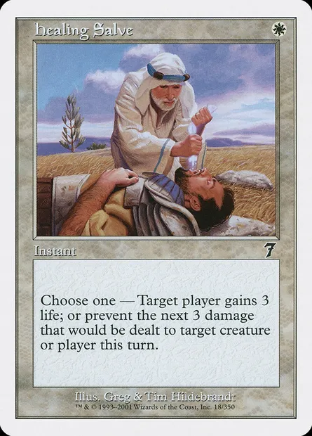 Healing Salve, Magic card 7ED 18 — Seventh Edition set