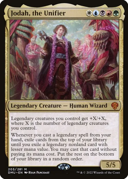 Jodah, the Unifier, Magic card PDMU 203p — Dominaria United Promos set