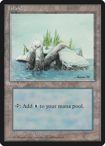 Island, Magic card ICE 370 — Ice Age set