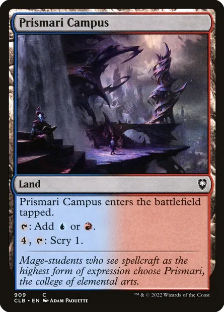 Prismari Campus, Magic card CLB 909 — Commander Legends: Battle for Baldur's Gate set