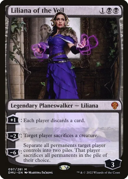 Liliana of the Veil, Magic card DMU 97 — Dominaria United set