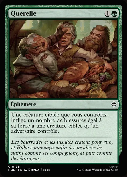 Querelle, carte Magic HOB 135 — extension The Hobbit