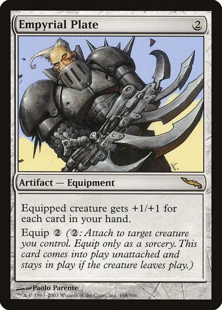 Empyrial Plate, Magic card MRD 168 — Mirrodin set