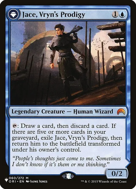 Jace, Vryn's Prodigy // Jace, Telepath Unbound, Magic card PLST ORI-60 — The List set