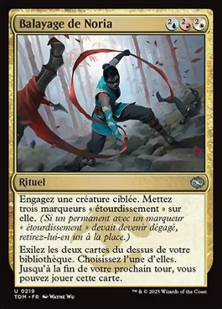 Balayage de Noria, carte Magic TDM 219 — extension Tarkir: Dragonstorm