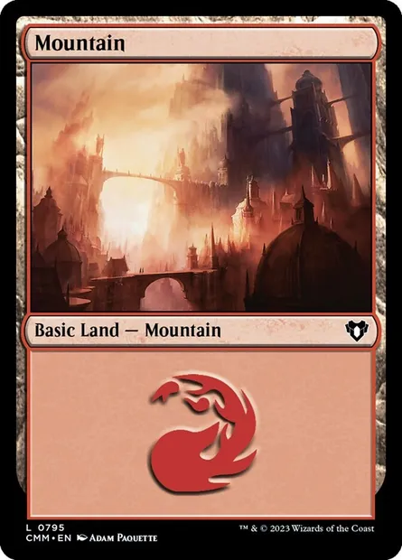 Mountain, Magic card CMM 795 — Commander Masters set