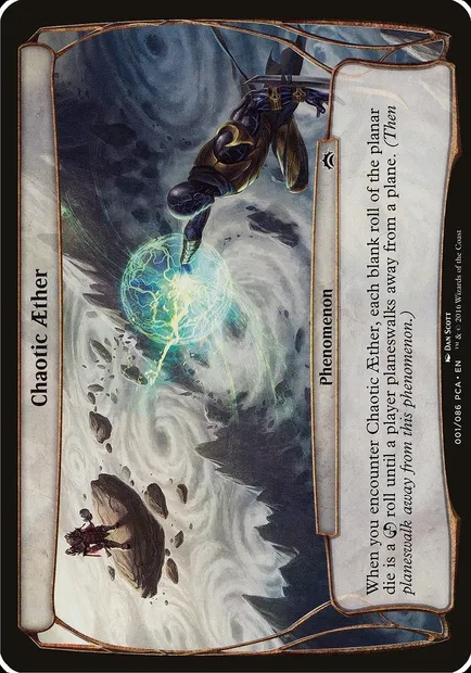 Aether chaotique, carte Magic OPCA 1 — extension Planechase Anthology Planes