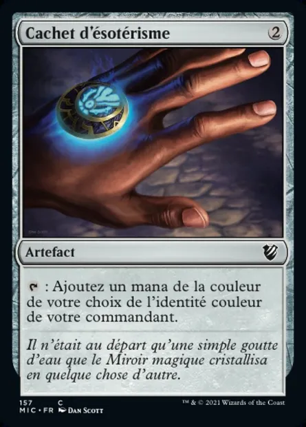 Cachet d'ésotérisme, carte Magic MIC 157 — extension Midnight Hunt Commander