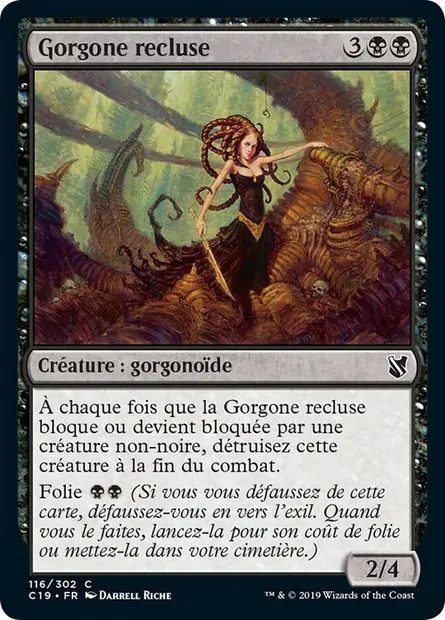 Gorgone recluse, carte Magic C19 116 — extension Commander 2019