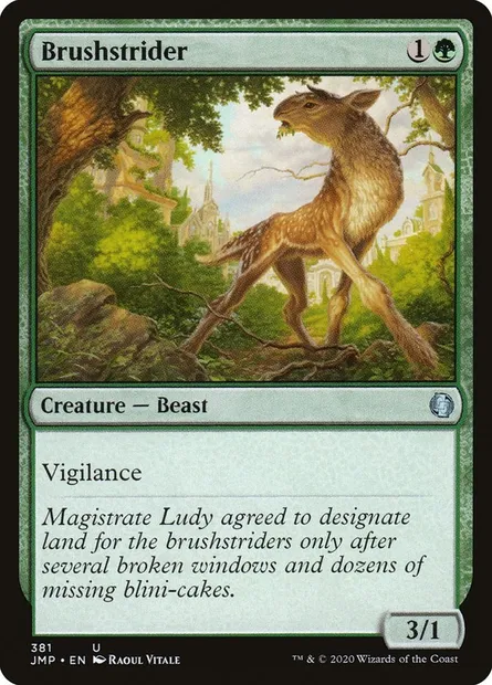 Brushstrider, Magic card JMP 381 — Jumpstart set