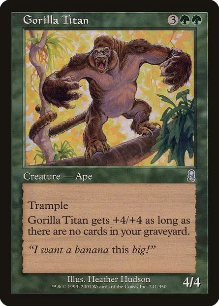 Gorilla Titan, Magic card ODY 241 — Odyssey set