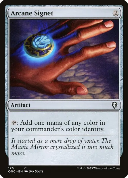 Arcane Signet, Magic card ONC 125 — Phyrexia: All Will Be One Commander set