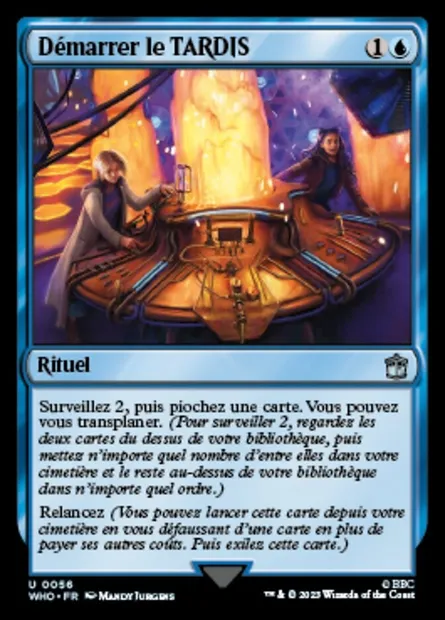 Démarrer le TARDIS, carte Magic WHO 56 — extension Doctor Who