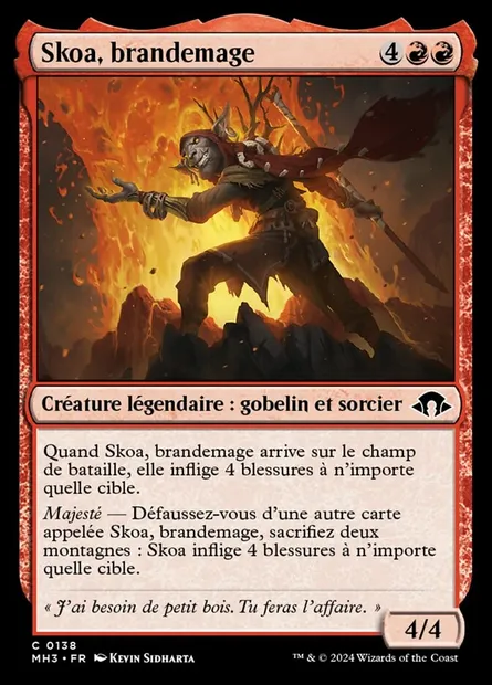 Skoa, brandemage, carte Magic MH3 138 — extension Modern Horizons 3