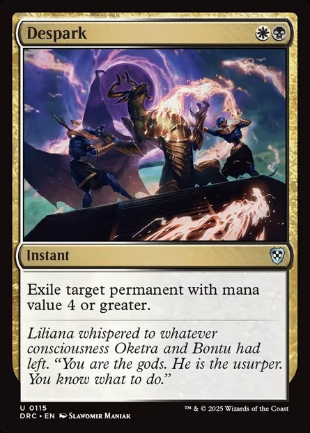 Despark, Magic card DRC 115 — Aetherdrift Commander set