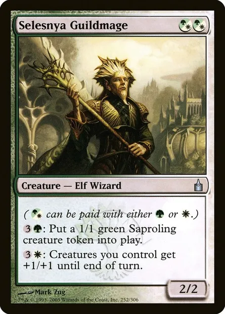 Selesnya Guildmage, Magic card RAV 252 — Ravnica: City of Guilds set