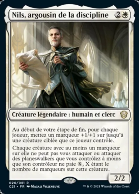 Nils, argousin de la discipline, carte Magic C21 20 — extension Commander 2021