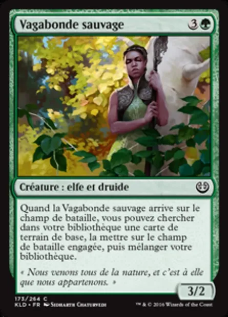Vagabonde sauvage, carte Magic KLD 173 — extension Kaladesh