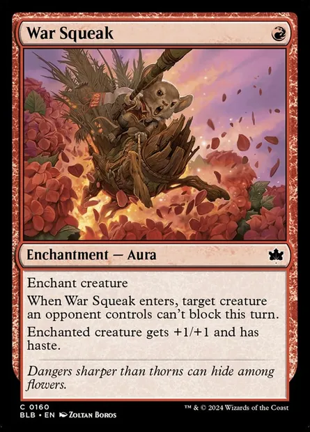 War Squeak, Magic card BLB 160 — Bloomburrow set