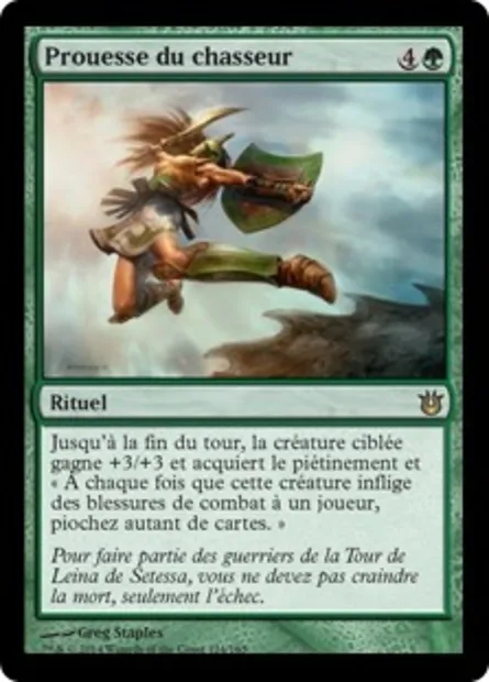 Prouesse du chasseur, carte Magic BNG 124 — extension Créations divines