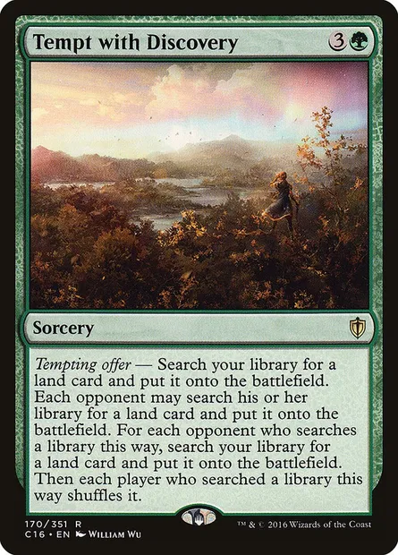Tempt with Discovery, Magic card C16 170 — Commander 2016 set