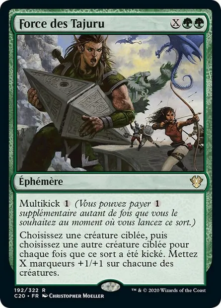 Force des Tajuru, carte Magic C20 192 — extension Commander 2020