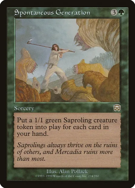 Spontaneous Generation, Magic card MMQ 274 — Mercadian Masques set