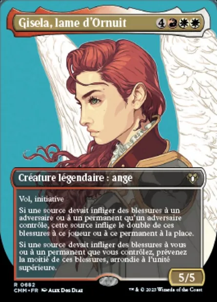 Gisela, lame d'Ornuit, carte Magic CMM 682 — extension Commander Masters
