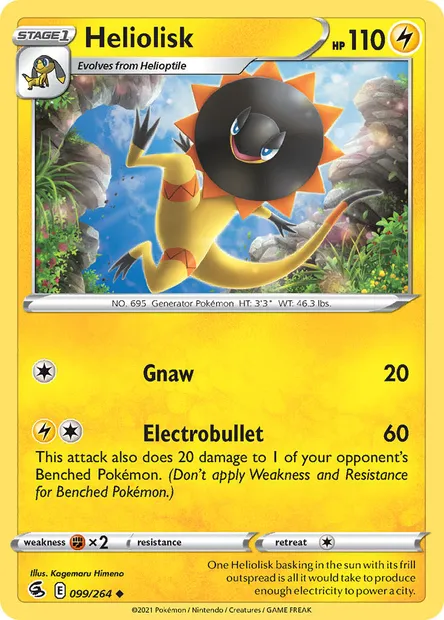 Heliolisk, Pokémon card FST 99 — Fusion Strike set