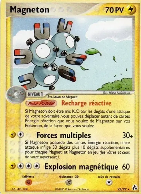 Magnéton, carte Pokémon LM 22 — extension EX Créateurs de légendes