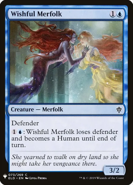 Ondine désireuse, carte Magic PLST ELD-73 — extension The List