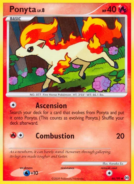 Ponyta, carte Pokémon AR 46 — extension Arceus