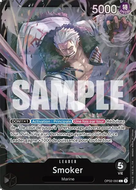 Smoker, carte One Piece OP02-093 — extension PARAMOUNT WAR