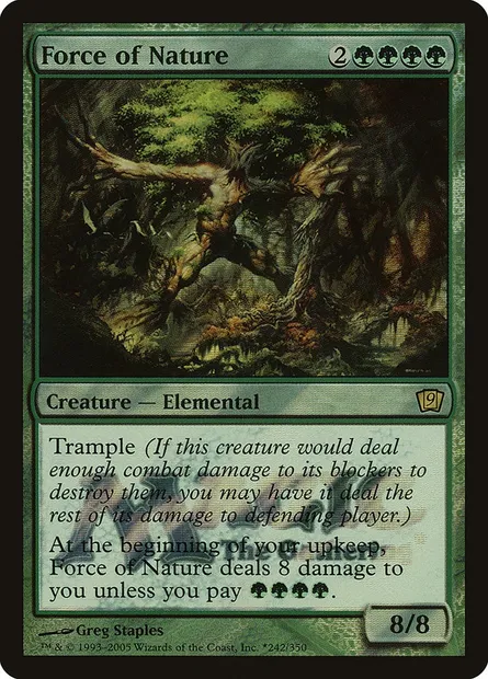 Force de la Nature, carte Magic P9ED 242★ — extension Ninth Edition Promos