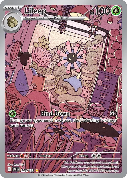 Lileep, Pokémon card SCR 145 — Stellar Crown set
