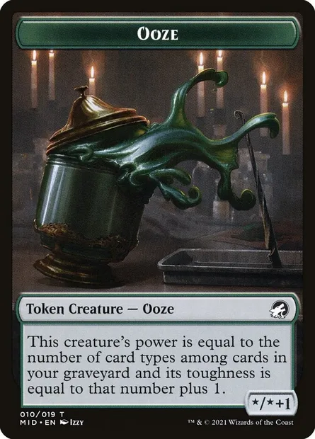 Ooze, carte Magic TMID 10 — extension Innistrad: Midnight Hunt Tokens