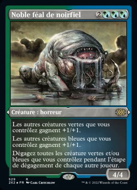 Noble féal de noirfiel, carte Magic 2X2 529 — extension Double Masters 2022