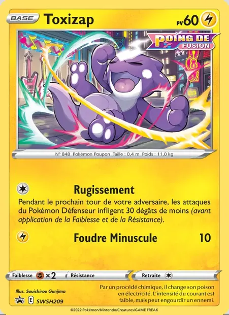 Toxizap, carte Pokémon SWSH 209 — extension Promo SWSH
