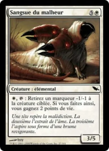 Sangsue du malheur, carte Magic SHM 27 — extension Sombrelande