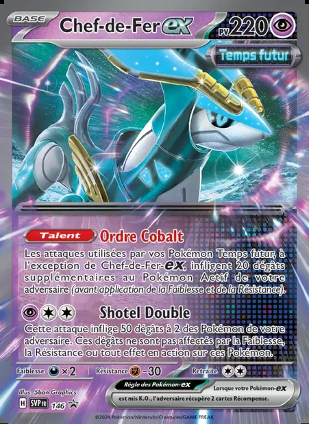 Chef-de-Fer-ex, carte Pokémon PR-SV 146 — extension SVP Black Star Promos