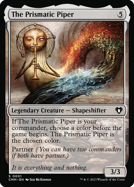 The Prismatic Piper, Magic card CMM 1 — Commander Masters set