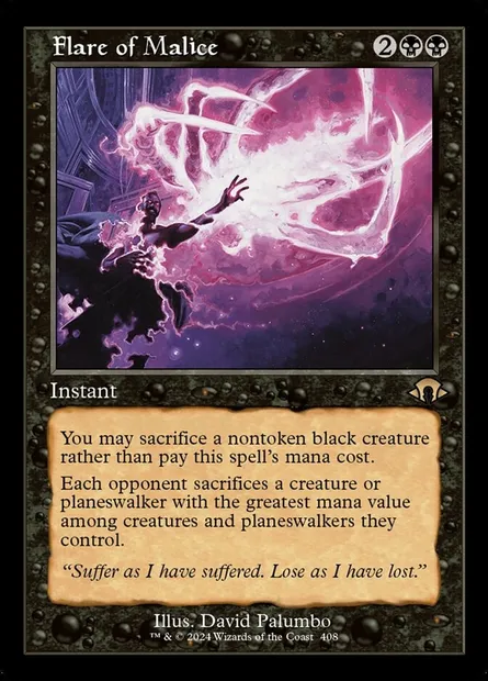 Flare of Malice, Magic card MH3 408 — Modern Horizons 3 set