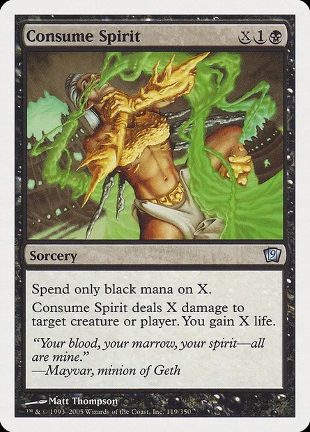 Absorption de l'esprit, carte Magic 9ED 119 — extension Neuvième Edition